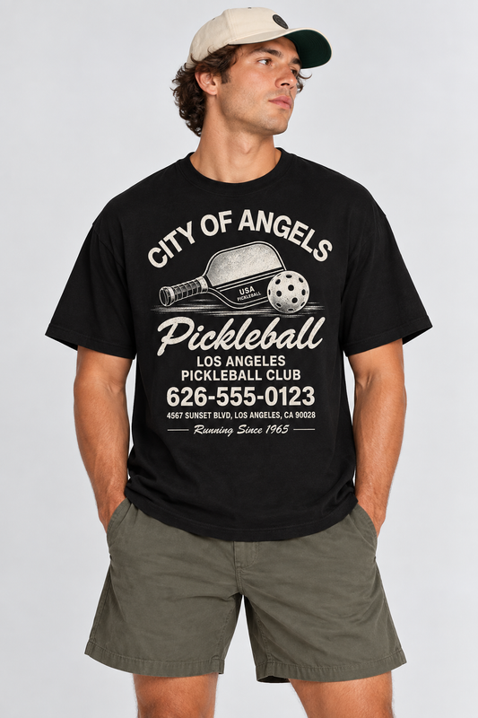 City of Angels Pickleball Club Vintage T-Shirt