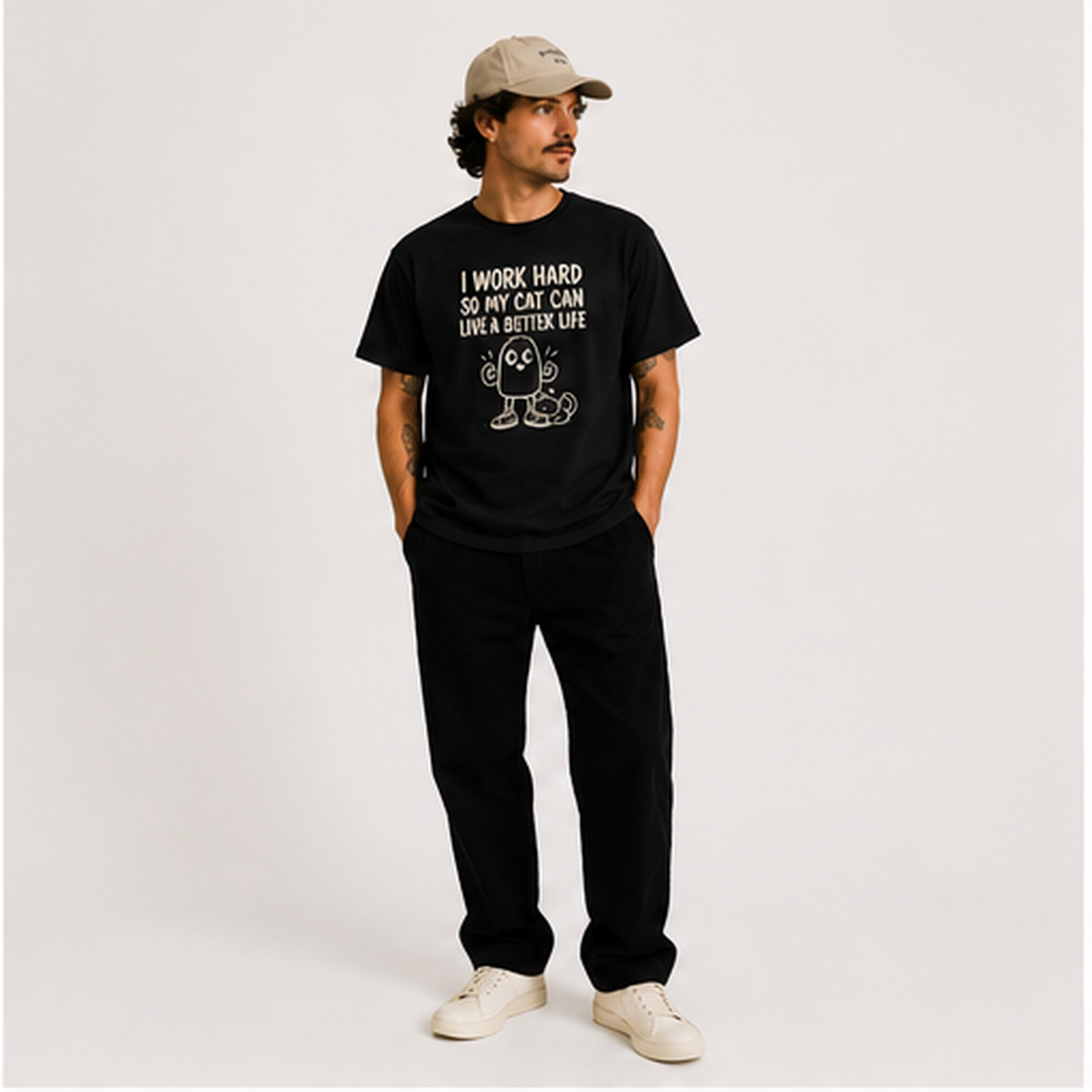 I Work Hard So My Cat Can Live a Better Life Tee