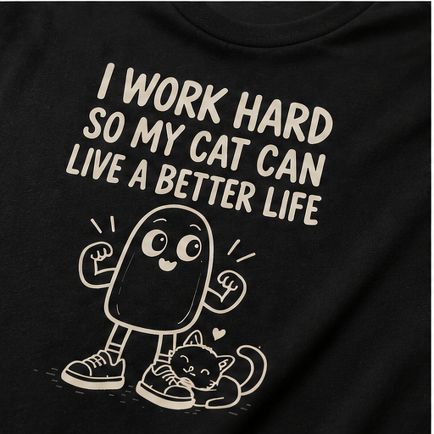 I Work Hard So My Cat Can Live a Better Life Tee
