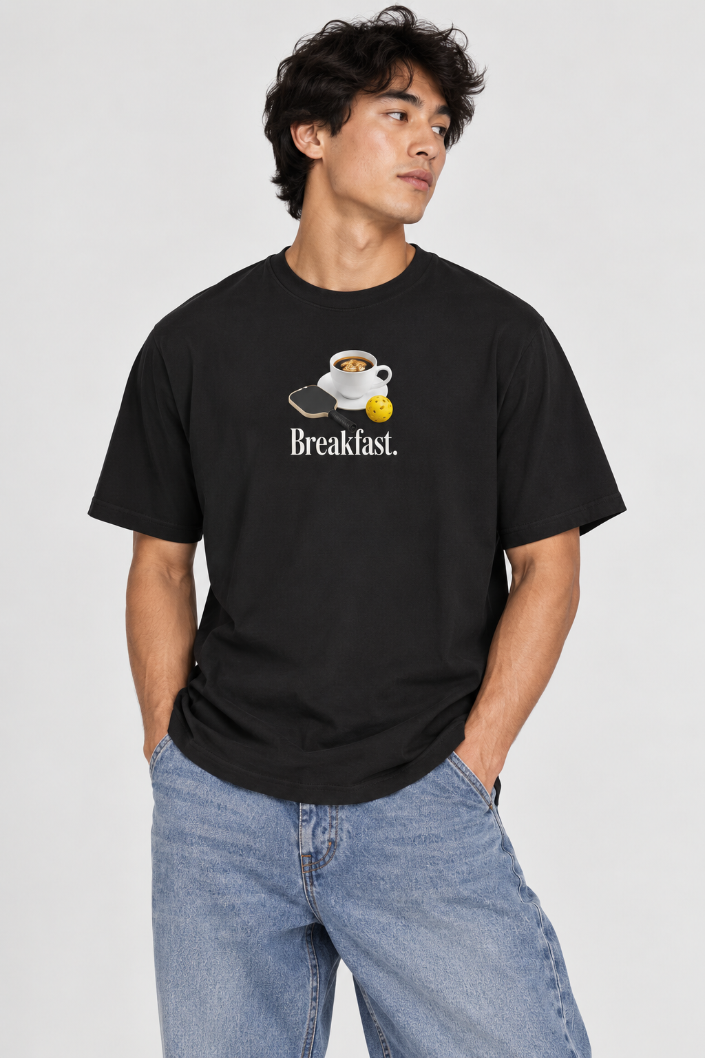 Breakfast Pickleball Coffee T-shirt