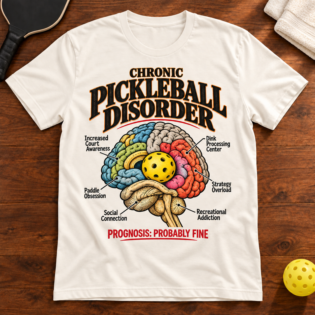Chronic Pickleball Disorder T-Shirt, Mockup 02