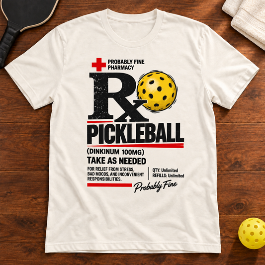 Rx Pickleball Prescription T-Shirt, Mockup 02