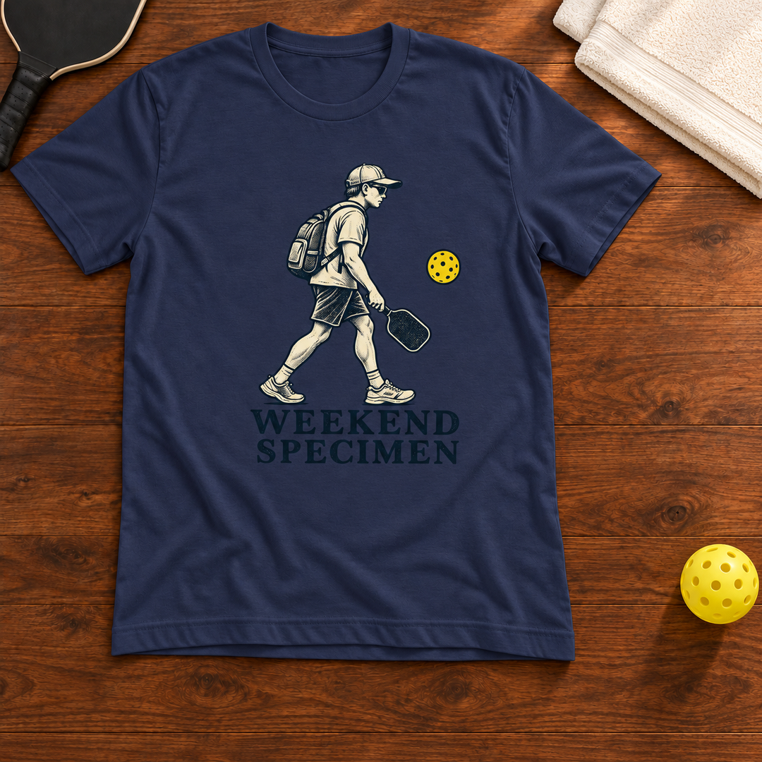 Weekend Specimen Pickleball T-Shirt, Mockup 02