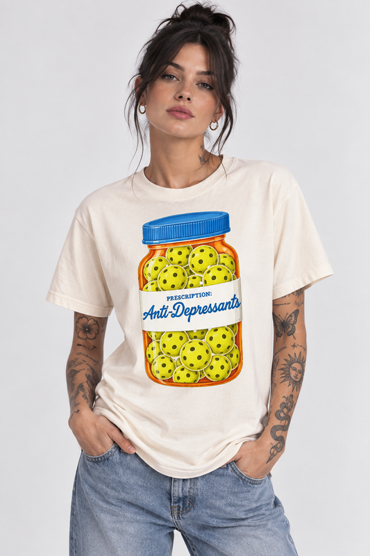 Pickleball Anti-Depressants Prescription T-shirt